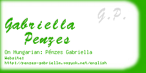gabriella penzes business card